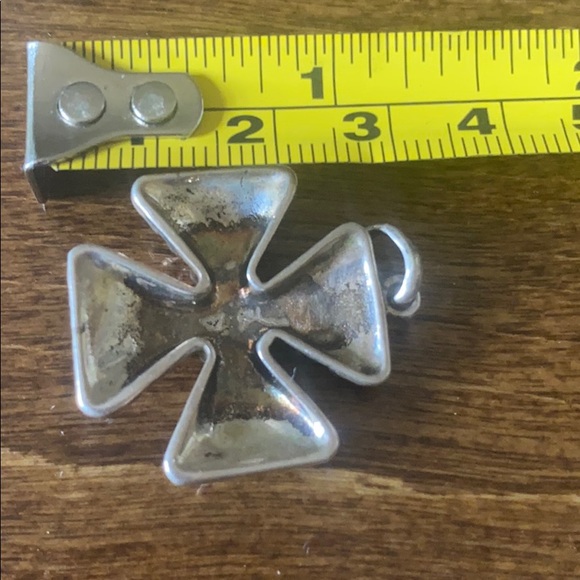 Sterling silver amethyst and garnet stone pendant - Picture 5 of 5